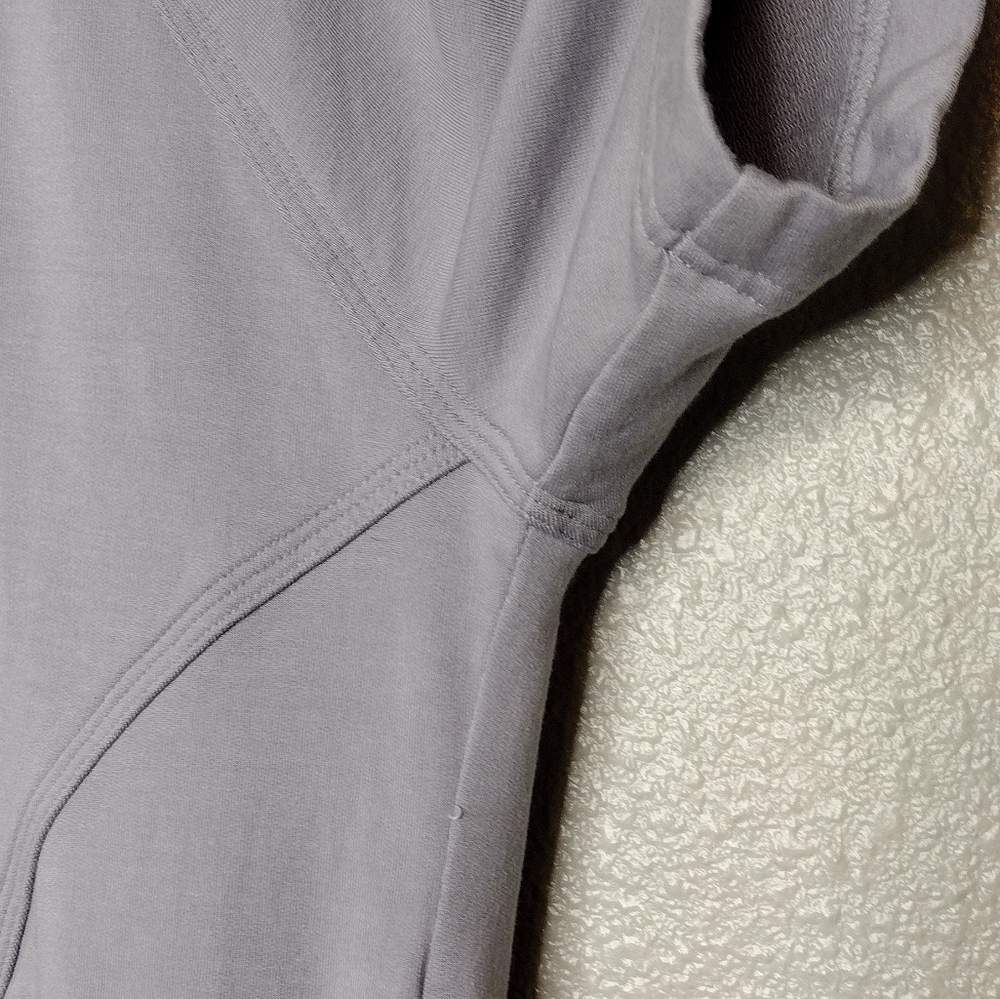Athleta Cabana Light Purple Relaxed Fit Tunic Hoodie Sweatshirt Size M - Picture 10 of 16